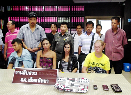 Transvestites Nopadol Jamras and Rarny Yep admitted to stealing, saying it was to support Briton Lewis Karl Budd.